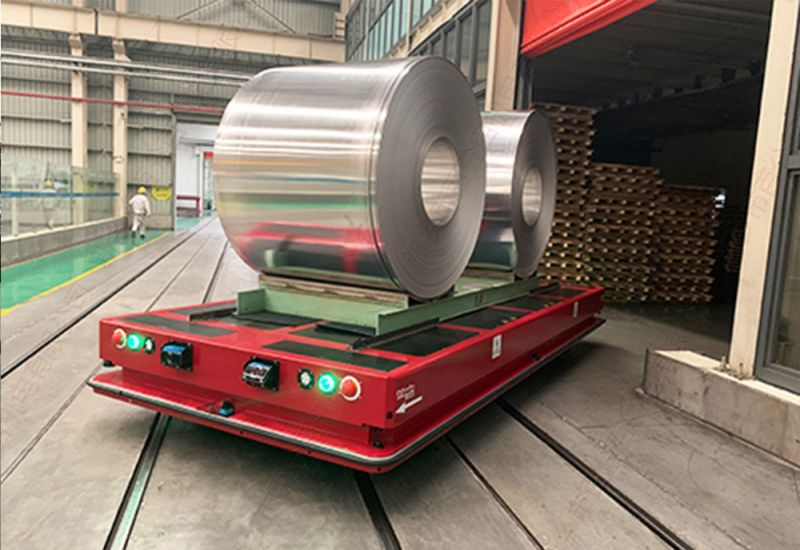 倉庫自動化使用30噸AGV自動導(dǎo)引車