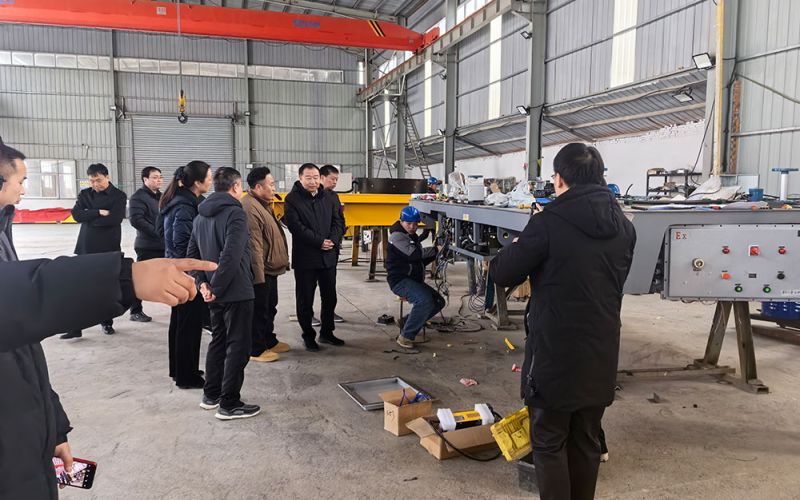 春節(jié)過后，萬(wàn)物復(fù)蘇，縣領(lǐng)導(dǎo)至我廠考察復(fù)產(chǎn)復(fù)工情況