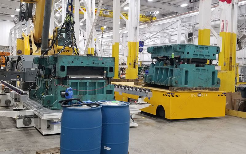 無軌電動平車直線行走會出現方向偏移的原因